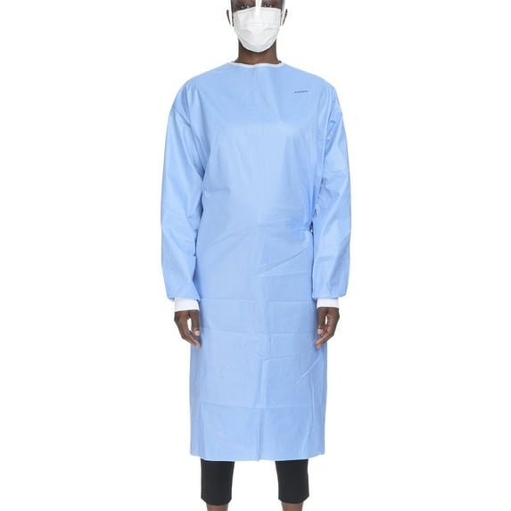 McKesson Disposable Non-Reinforced Surgical Gown with Towel Blue Large 1 Ct