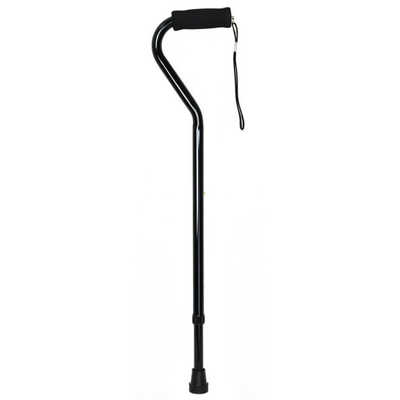 McKesson Aluminum Offset Walking Aid Cane, Adjustable Height, 30" to 39", 1 Ct