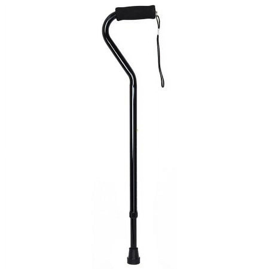 McKesson Offset Aluminum Cane, Black - 1 ct