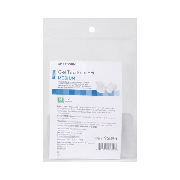 McKesson Opaque Toe Spacer Medium 96895, 2 Ct