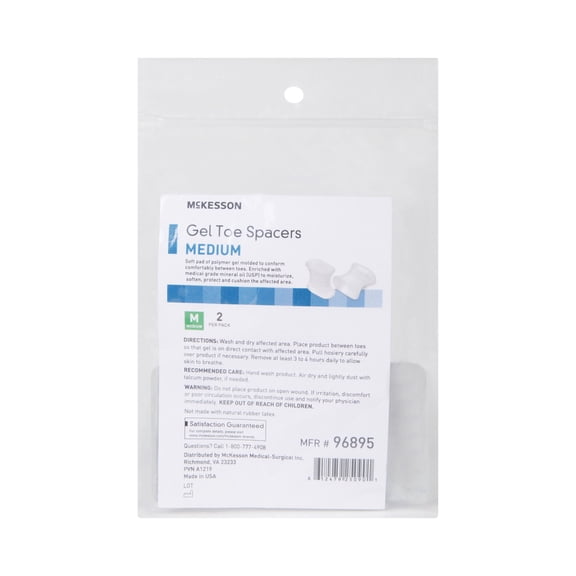 McKesson Opaque Toe Spacer Medium 96895, 2 Ct