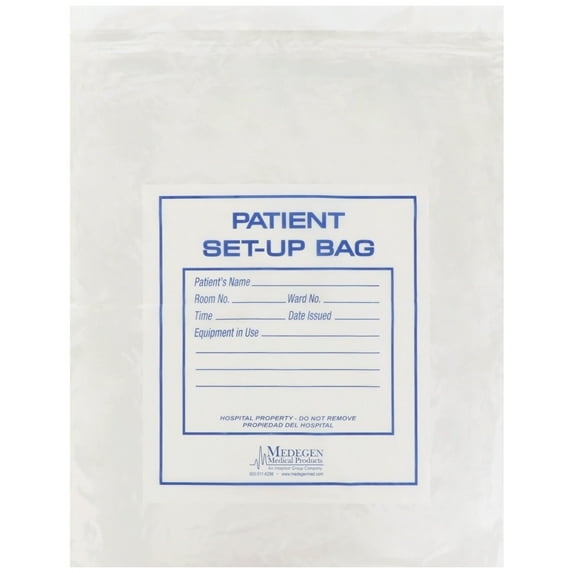 McKesson PULL-TITE 12 Inches x 16 Inches 1.35 Mil Patient Set-Up Bag, Clear, 500 Count