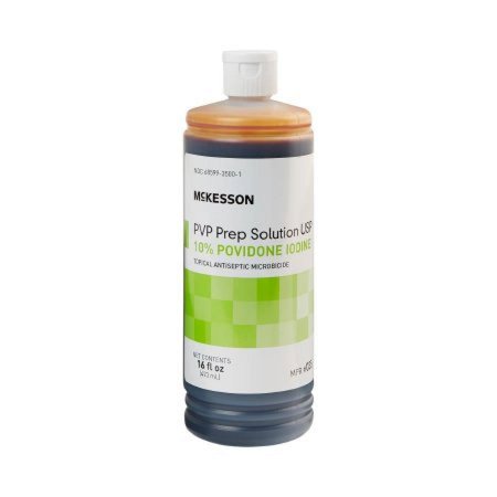 McKesson PVP Prep Solution 10% Strength, 16 ounce Flip-Top Bottle