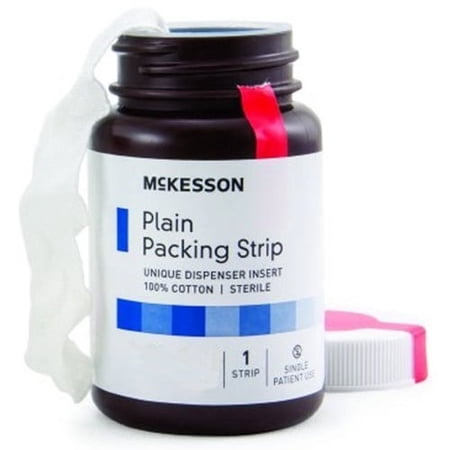 McKesson Packing Strip, Plain, Sterile, 1 Inch x 5 Yards - 1 Each