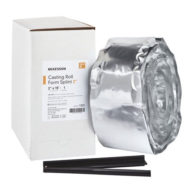 McKesson Padded Splint Roll - Fiberglass Orthopedic Casting Roll, 2 in ...