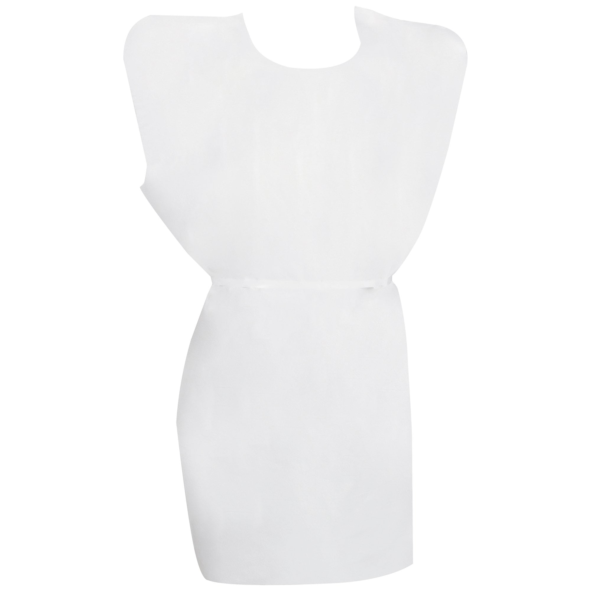 McKesson Patient Exam Gowns, Tissue/Polyester, Disposable, White, One