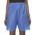 thumbnail image 1 of McKesson Patient Exam Shorts, Disposable - Non-Woven Material, Elastic Waist, Blue - Fits 28 in to 34 in Waist, Size Medium, 25 Count, 1 of 9