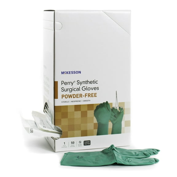 McKesson Perry Performance Plus Polychloroprene Surgical Glove Standard Cuff Length SIZE 9 50 per Box