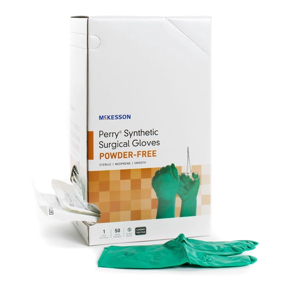 McKesson Perry Performance Plus Polychloroprene Surgical Glove Standard Cuff Length SIZE 9 50 per Box