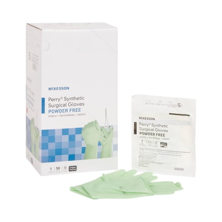 McKesson Perry Performance Plus Polyisoprene Surgical Glove Standard Cuff Length SIZE 5.5 50 per Box