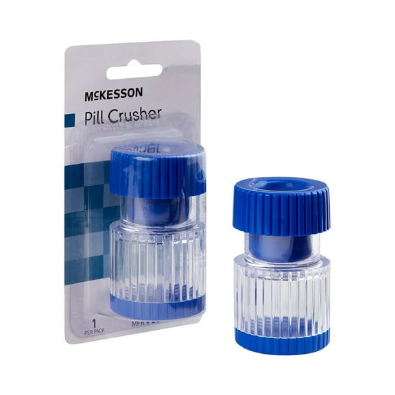 McKesson Pill Crusher for Tablets, Medications with Storage Compartment, 1 Count