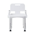thumbnail image 1 of McKesson Plastic Bath Bench with Removable Back, 21.25" Seat Width, 350 lbs Weight Capacity, 4 Ct, 1 of 5