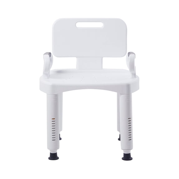 McKesson Plastic Bath Bench with Removable Back, 21.25" Seat Width, 350 lbs Weight Capacity, 4 Ct