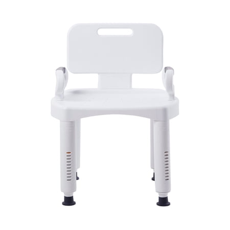 McKesson Plastic Bath Bench with Removable Back, 21.25" Seat Width, 350 lbs Weight Capacity, 4 Ct