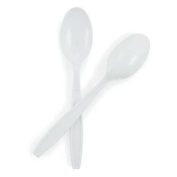 McKesson Plastic Spoons, Heavy Weight Disposable Cutlery, 6.1 in, 1000 Ct
