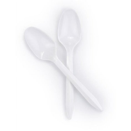 McKesson Plastic Teaspoon, 5.5 Inches, White, Polypropylene, 1000 Count