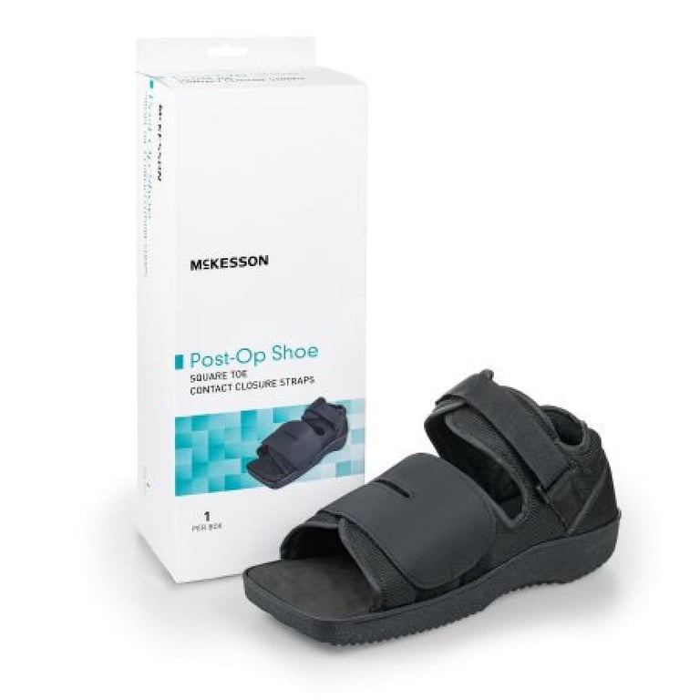 McKesson Post-Op Shoe X-Large, Unisex, Black, 1 Pair - Walmart.com