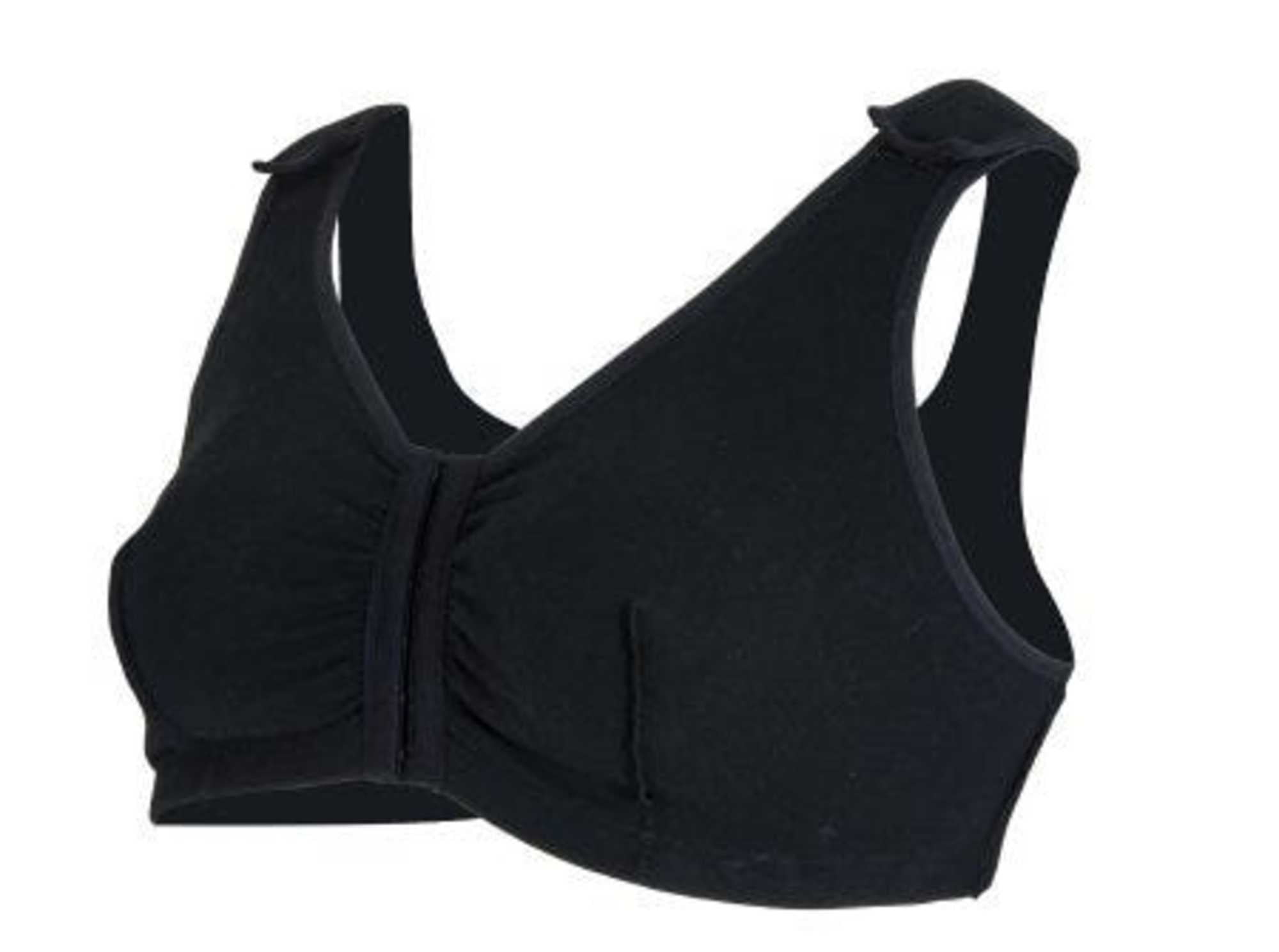 Post-Surgical Bra Mamoplasty, Mastectomy and Silicone Prosthesis - Code  60104 Black - New Form (black) : : Health & Personal Care