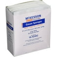 thumbnail image 1 of McKesson Premium Woven Gauze Sponges Cotton, USP Type VII Gauze Sponge, 12-Ply, 4 Inches x 4 Inches, Square, White, Sterile, 2 per Pack, One Box of 50 Sponges, 1 of 1