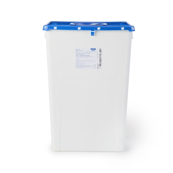 McKesson Prevent Pharmaceutical Sharps Container, Premium - Plastic, 18 gal, 7 Ct
