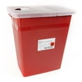 thumbnail image 1 of McKesson Prevent Sharps Container, Biohazard, Locking Lid - Red, 8 gal, 10 Ct, 1 of 5