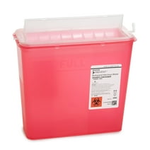 McKesson Prevent Sharps Container, Puncture-Resistant Lockable Bin - Red, 1.25 gal, 1 Ct