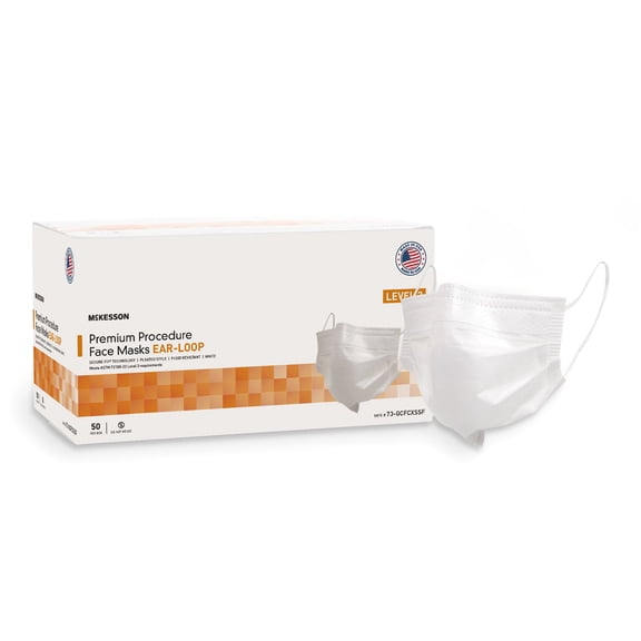 McKesson Procedure Mask Pleated 50 per Box 73-GCFCXSSF