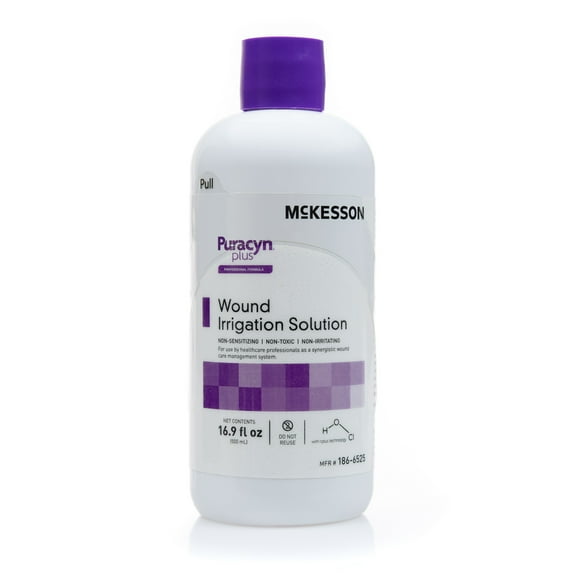 McKesson Puracyn Plus Professional Wound Cleanser 16.9 oz. Instill / Spikeable Application Bottle