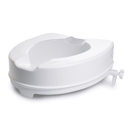 McKesson Raised Toilet Seat 4 Inch Height White 400 lbs. Weight Capacity 400 lbs. Weight Capacity, 146-RTL12064 - EACH