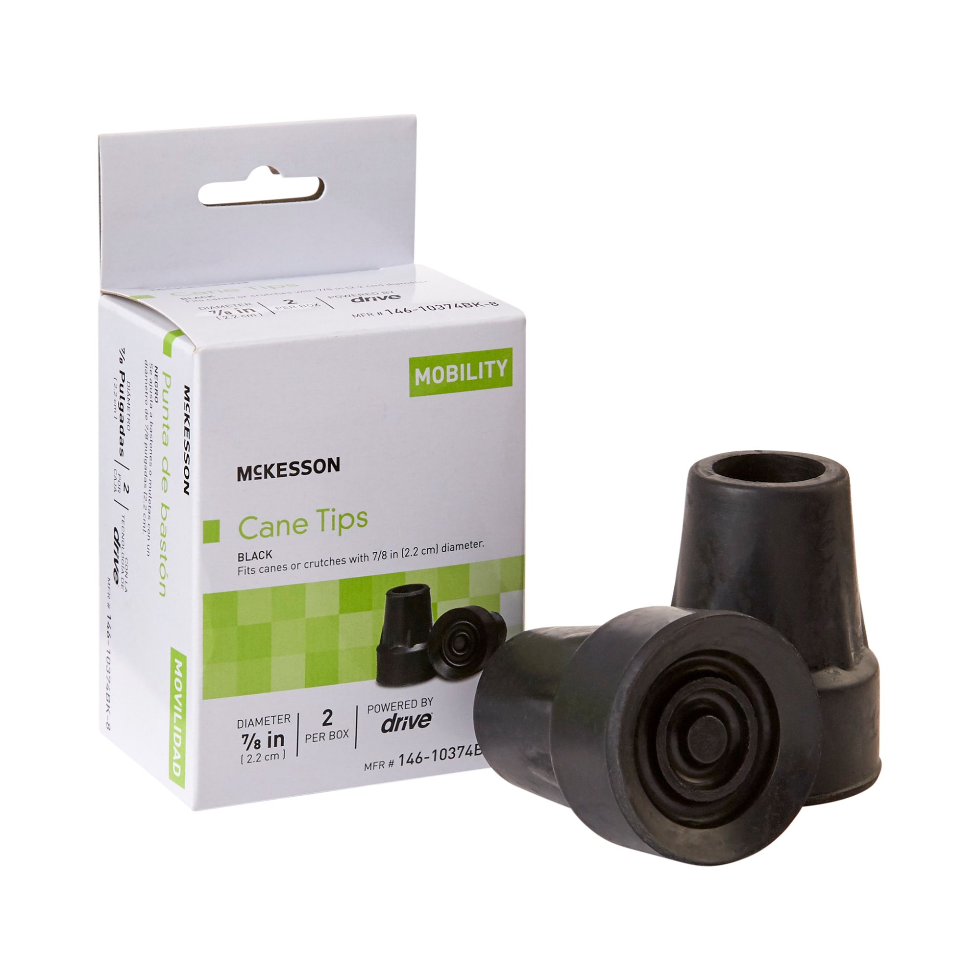 Hugo Crutch Hand Grips, Closed, Pair