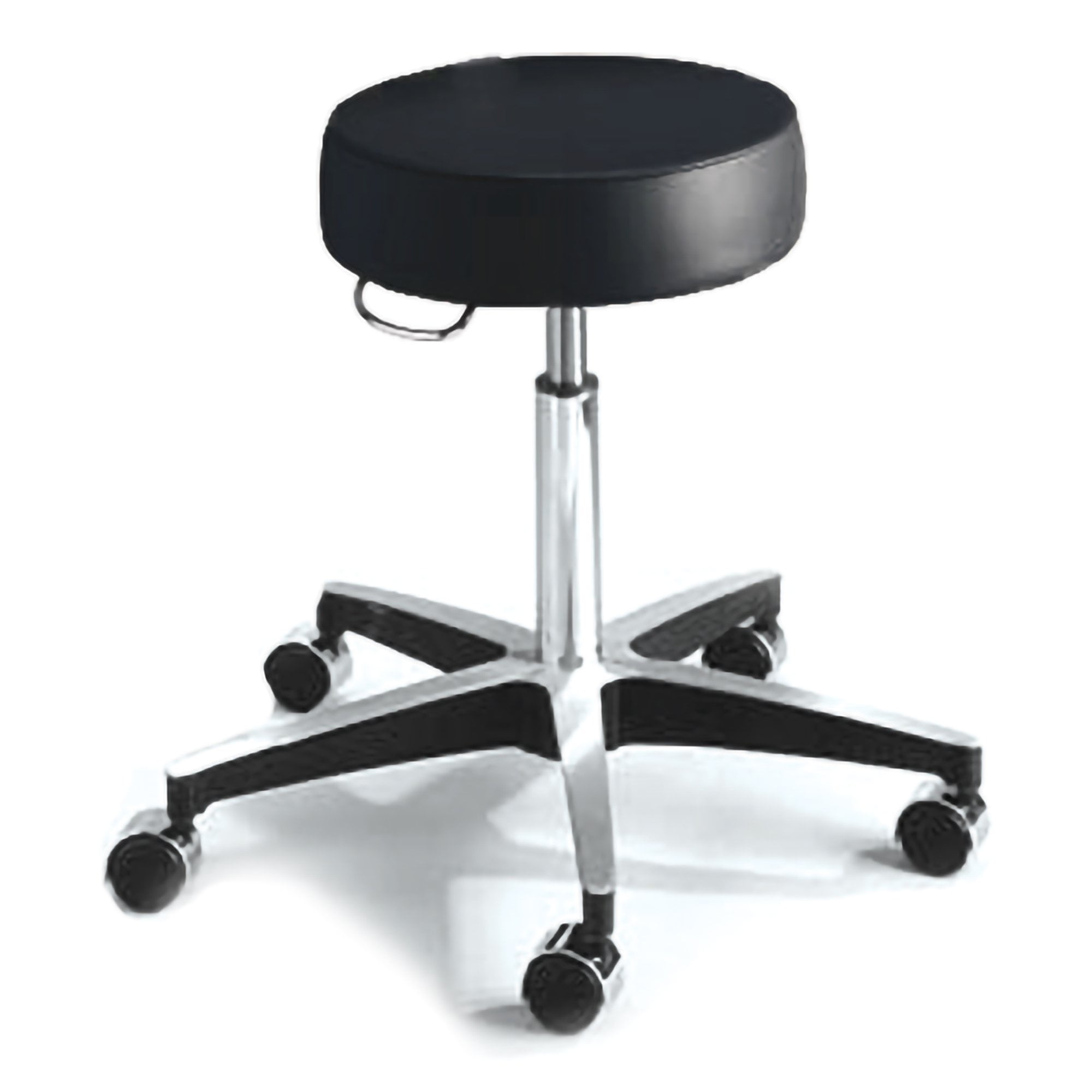 McKesson Round Pneumatic Exam Stool, Comfortable Medical Chair Black