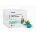 thumbnail image 1 of McKesson Safety Lancet Fixed Depth Pressure Activated 2.0 mm Depth Blood Lancets, 21-Gauge, 2000 Count, 1 of 1