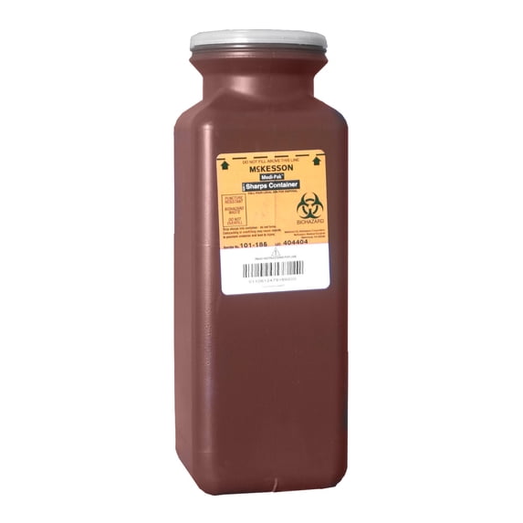 McKesson Sharps Container 0.425 gal. Vertical Entry Case of 20