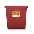 thumbnail image 1 of McKesson Sharps Container, Stackable, Locking Lid, Red, 3 gal, 12 in x 6 in x 13.5 in, 1 Ct, 1 of 10