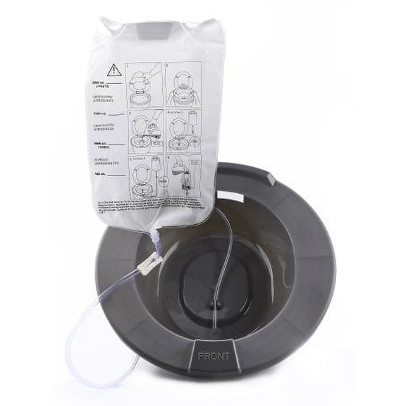McKesson Sitz Bath Round Graphite Plastic Case of 10