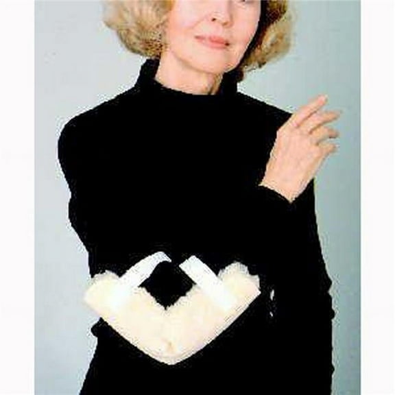 Skil-Care Synthetic Sheepskin Elbow Protector, Universal Fit, Soft Pressure-Relief with Hook and Loop Straps, Washable, 503310