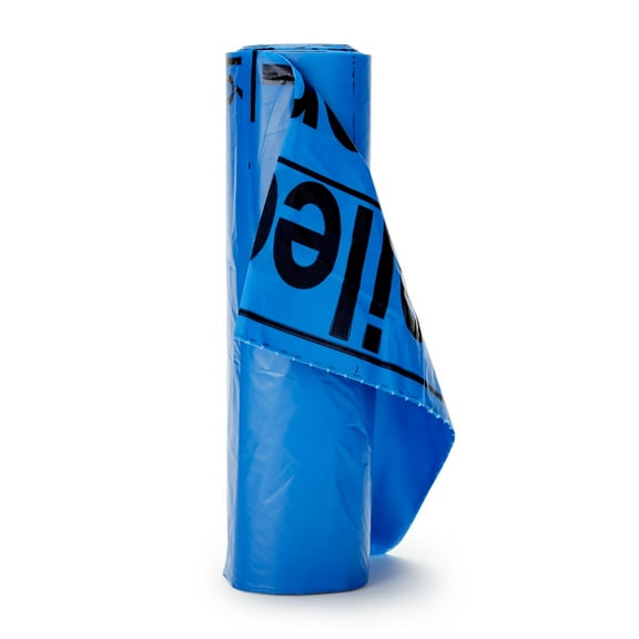 McKesson Soiled Linen and Laundry Handling Bags - Star-Sealed Bottom, 1.2 mil - Blue, 40 gal - 45 gal Capacity, 40 in x 46 in, 100 Ct