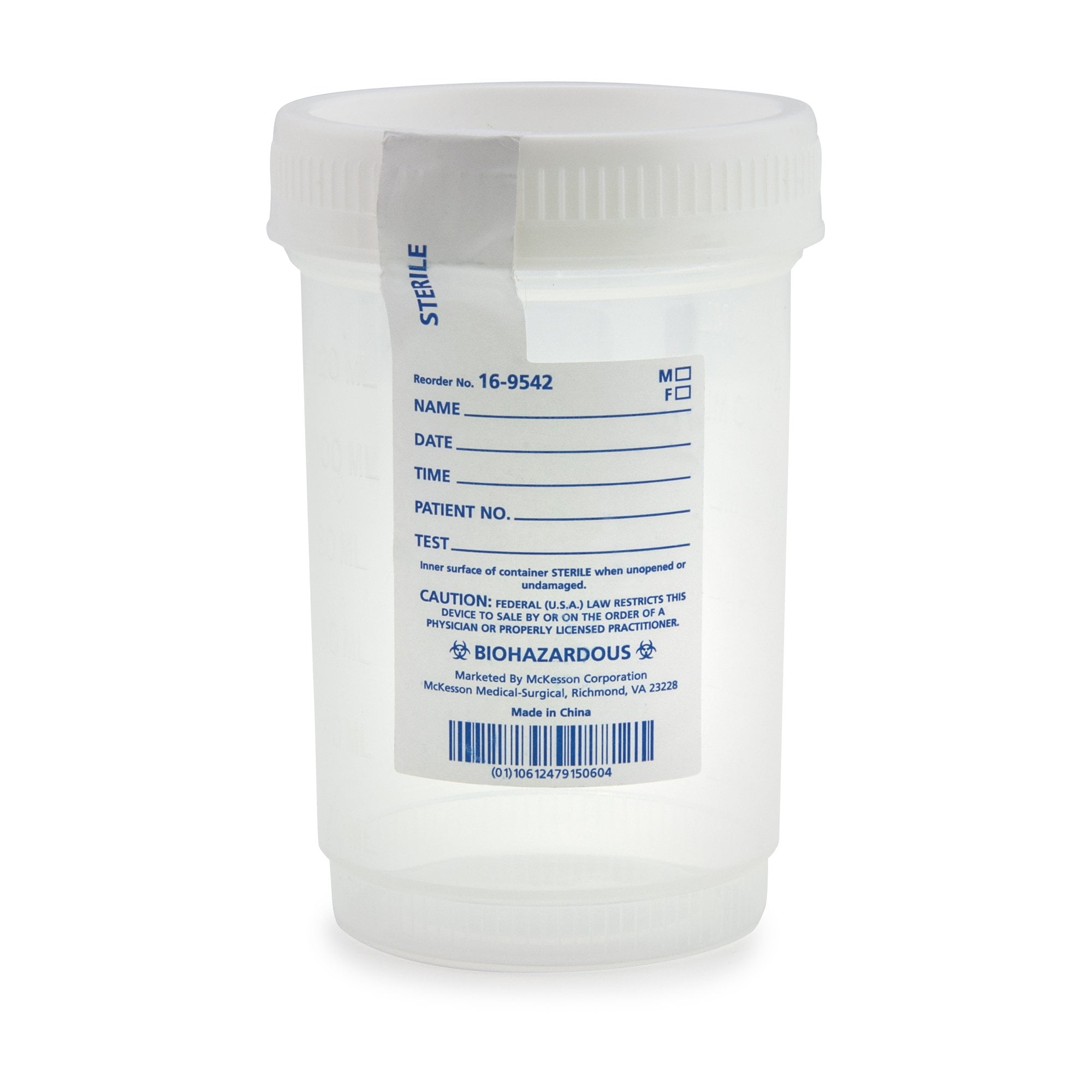 Medline O.R. Sterile Specimen Containers, 4 oz and 4.5 oz