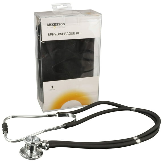 McKesson Sphyg/Sprague Kit, Aneroid Sphygmomanometer and Stethoscope, Blood Pressure with Cuff, 10 Ct