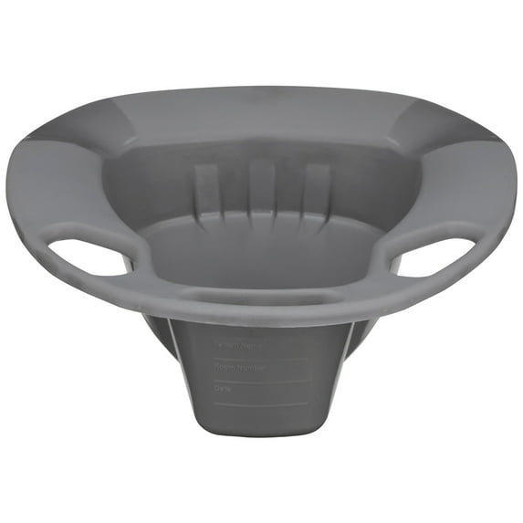 McKesson Stackable Bedpan 15 L Inch Plastic Graphite 50 per Case 56-80245