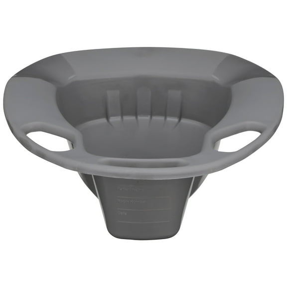 McKesson Stackable Bedpan, 2 Quart / 1893 mL Capacity, Graphite, 1 Count