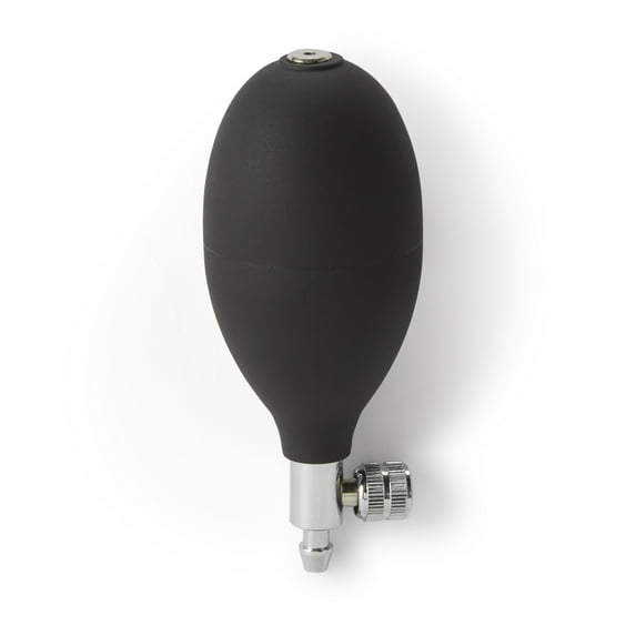McKesson Standard Blood Pressure Inflation Bulb and Valve, Black, 1 Ct