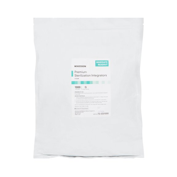 McKesson Steam Sterilization integrator - Sterilization Chemical integrator Strip with Immediate Readout - Class 5, 1000 Count, 1 Pack