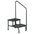 thumbnail image 1 of McKesson Step Stool with Hand Rail - Two-Step, Steel Frame, 600 lbs Capacity, 1 Ct, 1 of 5
