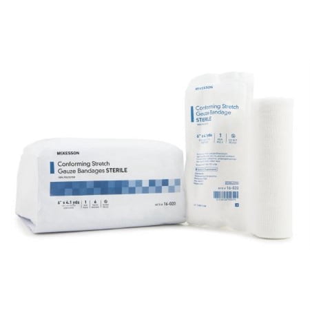 McKesson Sterile Conforming Bandage, 6 Inch x 4-1/10 Yard, 48 Count