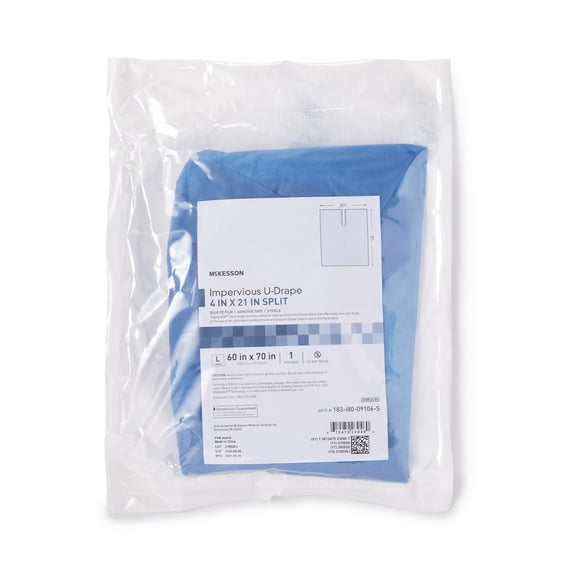 McKesson Orthopedic Drape Blue 60 W X 70 L Inch 183-I80-09106-S 30 per Case