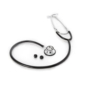 McKesson Stethoscope, Double-Sided Chestpiece - 22 in Tube, Black, 1 Ct