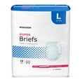 thumbnail image 1 of McKesson Super Briefs, Incontinence, Moderate Absorbency, Large, 18 Count, 1 Pack, 1 of 12
