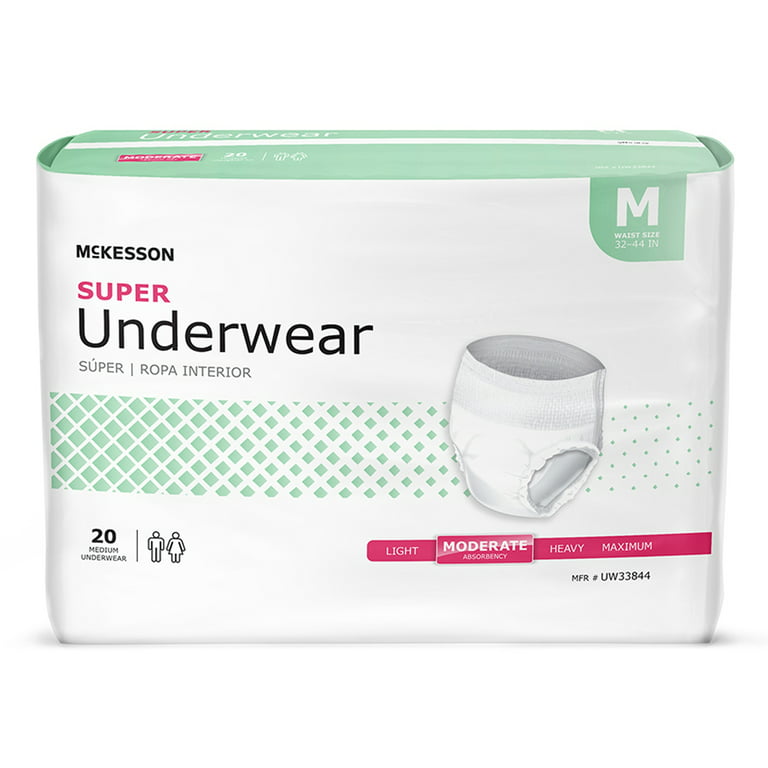 Medline FitRight Ultra Disposable Underwear L 20Ct
