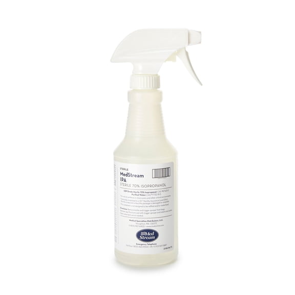 McKesson Surface Cleaner - Isopropyl Alcohol-Based Liquid, 70% by the Volume - Sterile, Trigger Spray Bottle, 16 oz, 1 Count, 12 Packs, 12 Total